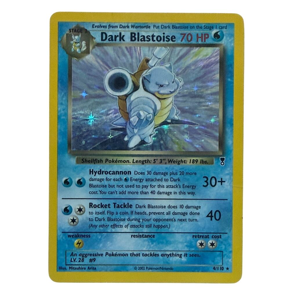 Pokémon TCG Dark Blastoise 4/110 Legendary Collection 2002 Holo Rare Card MP